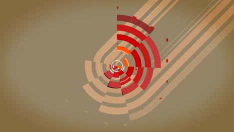 color spinning vector abstract geometric banner. estilo retro. bucle. versión sin carga de texto. echa un vistazo a mis otras animaciones de carga.