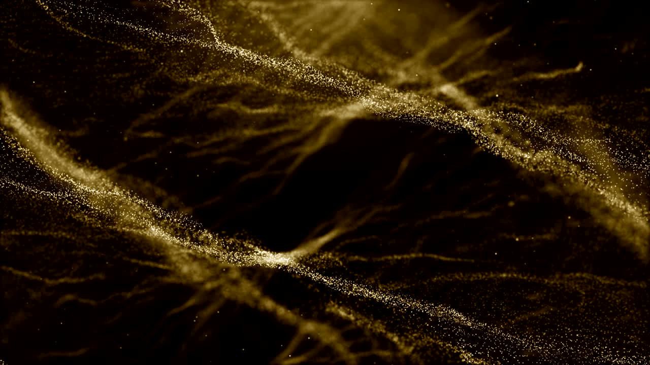 Particles gold glitter bokeh award dust abstract background loop