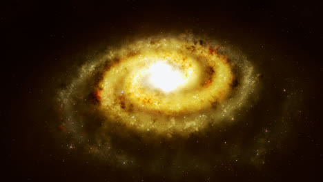 Spektakulärer-Blick-Auf-Eine-Leuchtende-Galaxie-–-Ein-Gravitativ-Gebundenes-System-Aus-Sternen,-Sternresten,-Interstellarem-Gas,-Staub-Und-Dunkler-Materie.-Nebel-Sind-In-Gruppen,-Cluster-Und-Superhaufen-Organisiert.