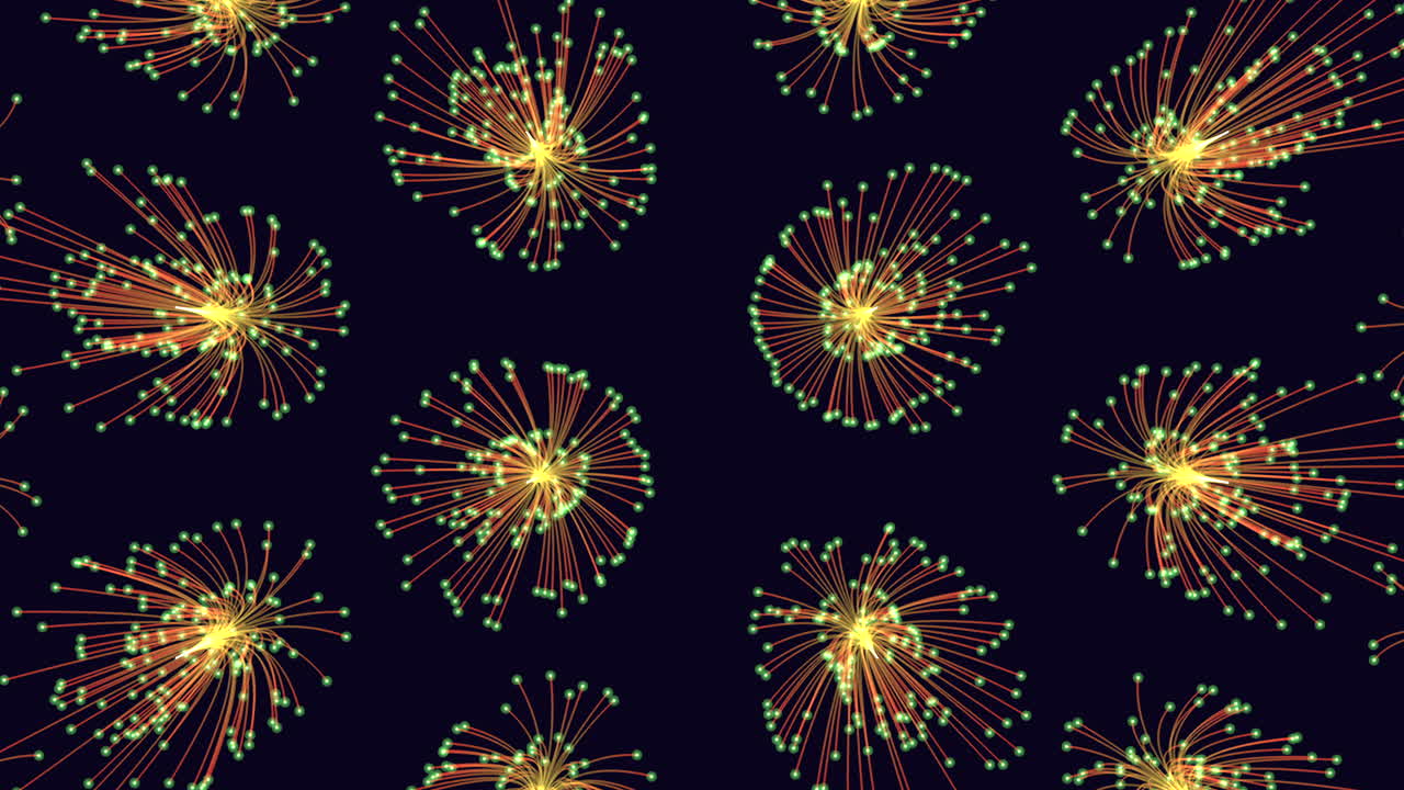 Motivo di stelle gialle luminose su sfondo nero