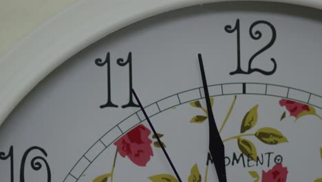 close-up of a decorative wall clock