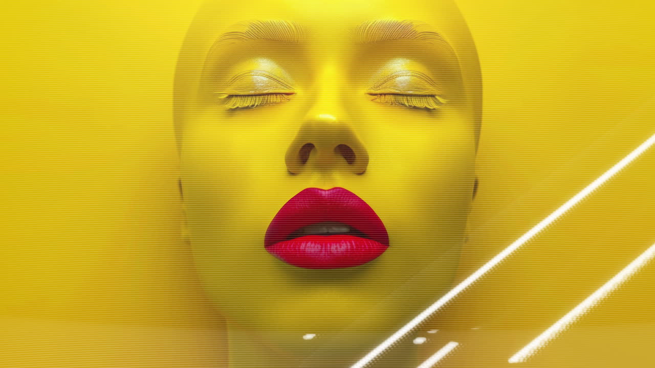 아름다운 인형 여성들의 헤드