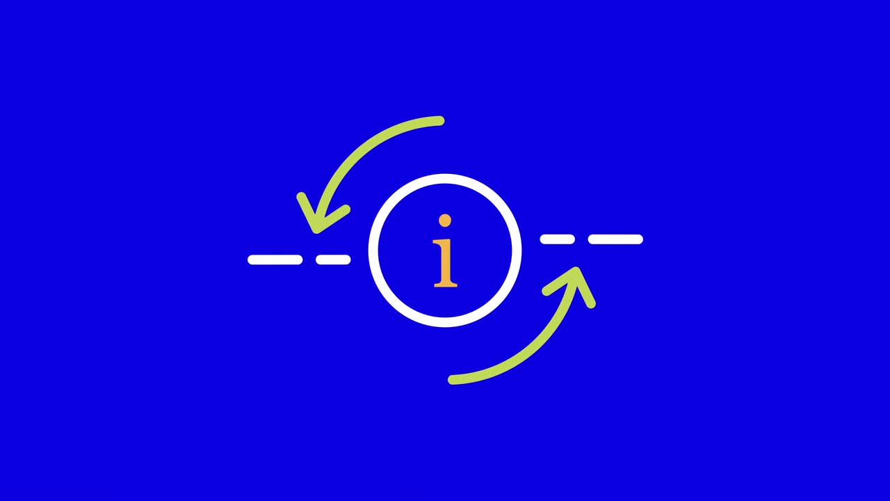 파란색 배경에서 만화 표적의 4k 비디오.