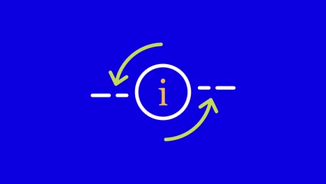 un video en 4k de un objetivo de dibujos animados sobre un fondo azul.