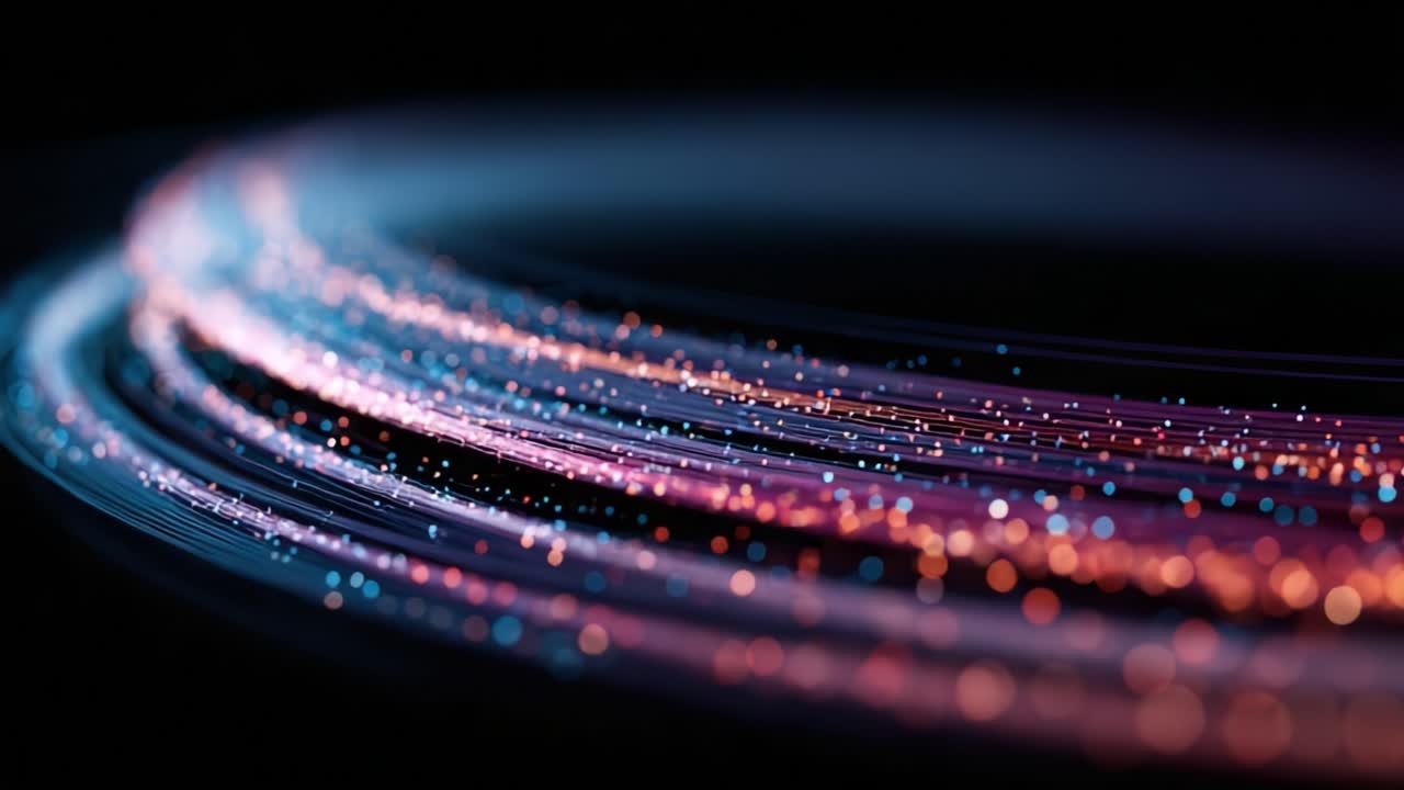 A mesmerizing visual journey through colorful light trails, capturing the essence of dynamic motion and vibrant energy in an abstract digital representation