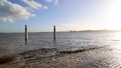 tagus river in lisbon, portugal
