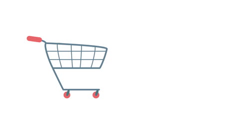 groceries market in shopping cart