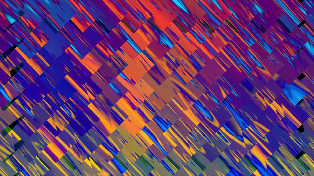Abstract Glowing Mosaic Design