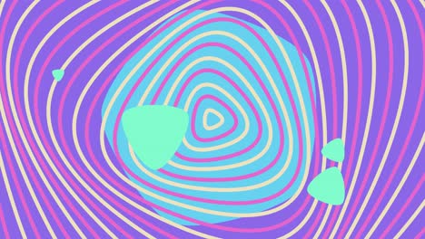 colorful pattern and cyan background