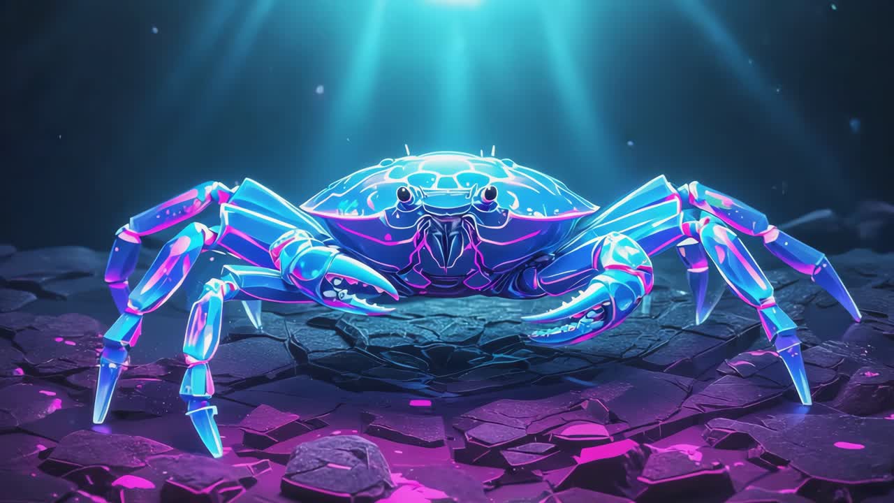 Granchio al neon