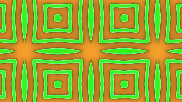 Geometric pattern psychedelic animation