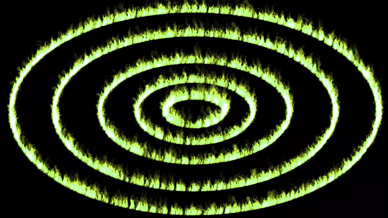 animación de partículas de color de llama gráficos de movimiento