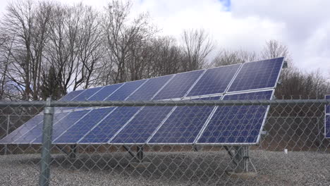 panoramic view of the solar panels