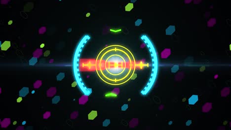 hud elemento de visión de espacio. gráficos de movimiento