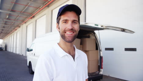 portrait of a deliveryman