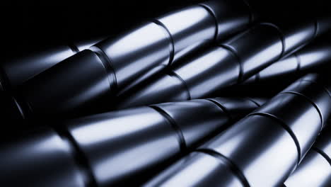 abstract dark metal tubes