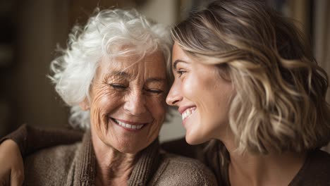 heartwarming moment of joyful connection between generations