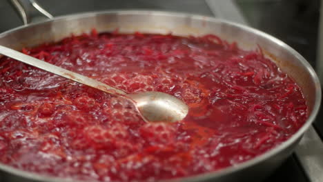 cooking beetroot soup