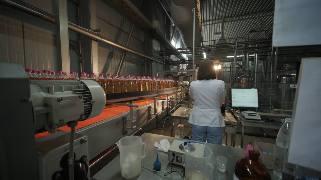 Bottling Plant Production Line with Quality Control