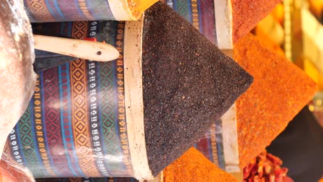 spices and herbs display