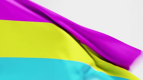 Pansexual-Pride-Flag-waving-against-white-background