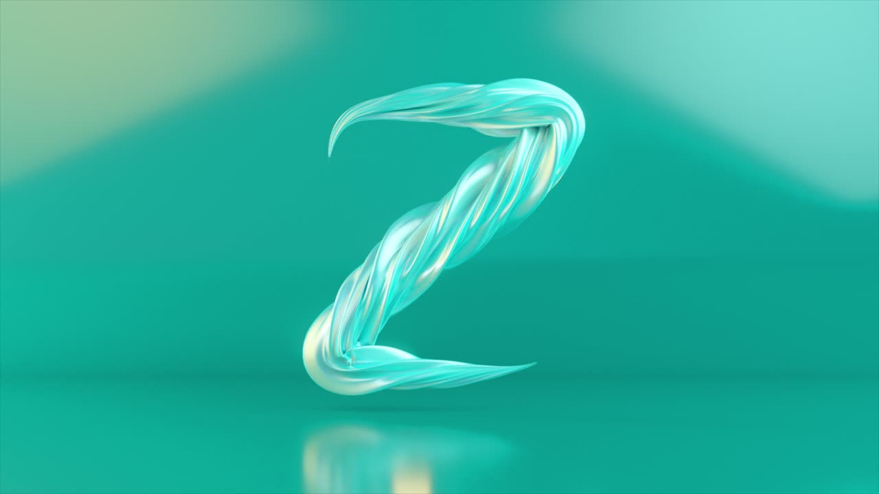 Lettera Z 3D Astratta