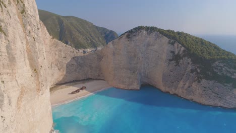 navagio beach shipwreck cove greece