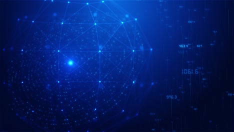 abstract technology global network connection futuristic earth globe virtual hologram world digital