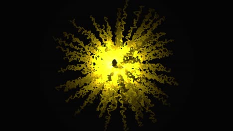 estallido amarillo abstracto