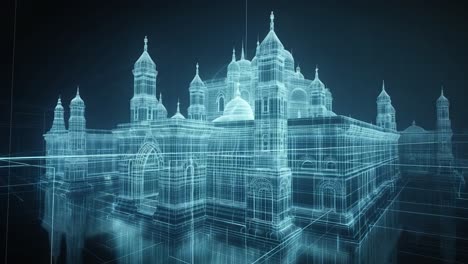 wireframe architecture visualization