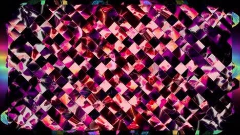 abstract geometric pattern in pink, purple and magenta