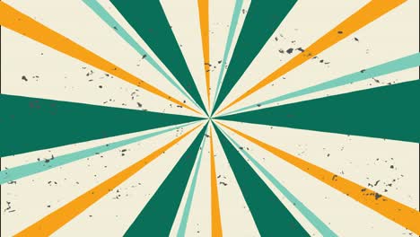giratorio retro sunburst bucle sin costuras. fondo vintage grunge abstracto. 4k