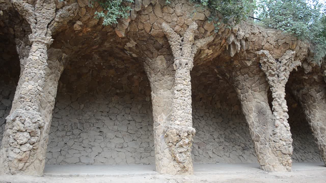 Park Güell, Barcellona. Un giardino comunale progettato da Antoni Gaudí. Costruito tra il 1900 e il 1914