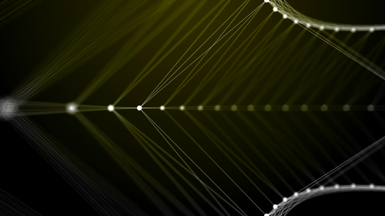 4k video of futuristic tunnel made of geometric particles and lines 5 in 1.