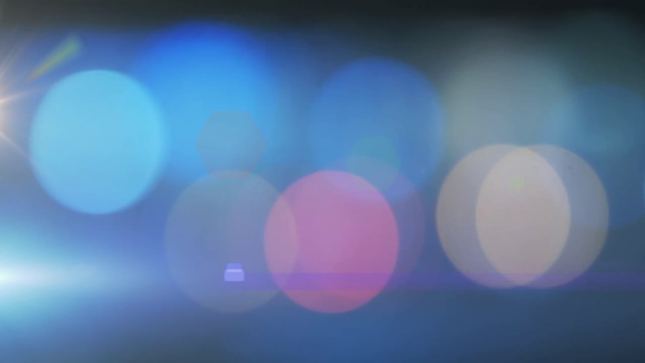 검은 배경 에 빛 의 다채로운 반점 들