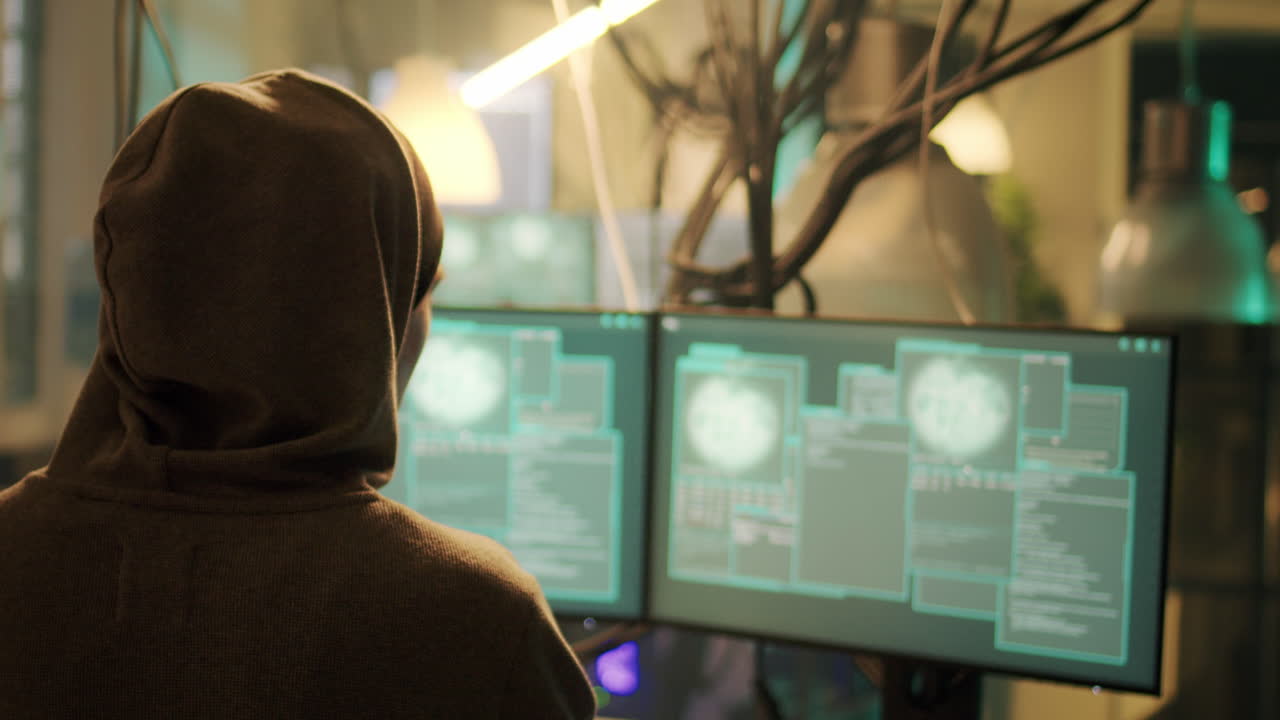 Hacker breaching system security