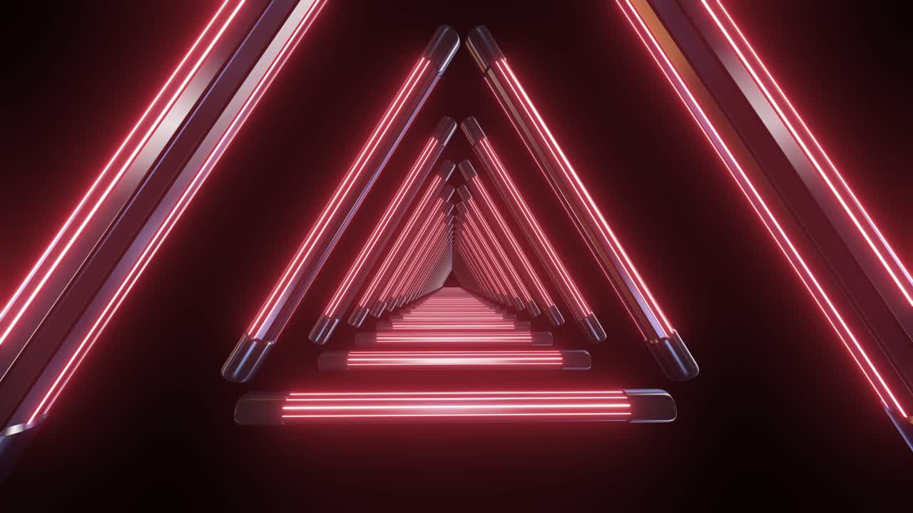 Abstract Tunnel al neon