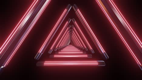 túnel de neón abstracto