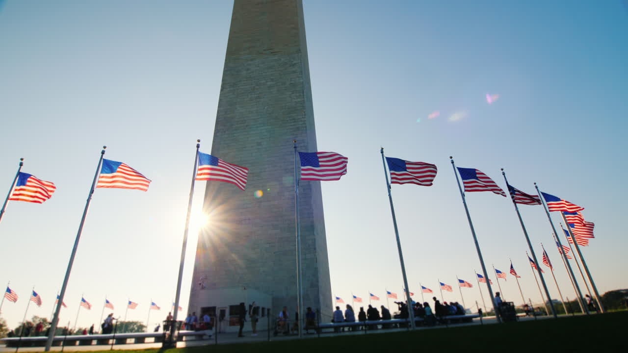 Visitatori al Washington Monument