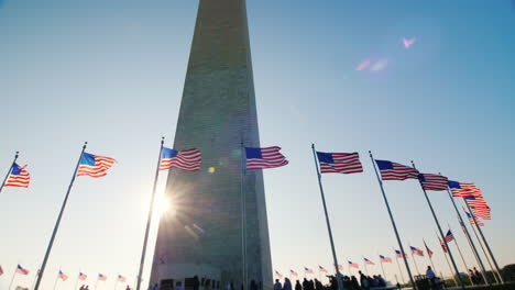 visitors at the washington monument