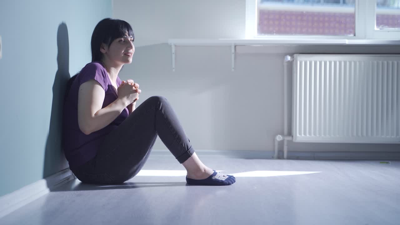 환각을 가진 여자.