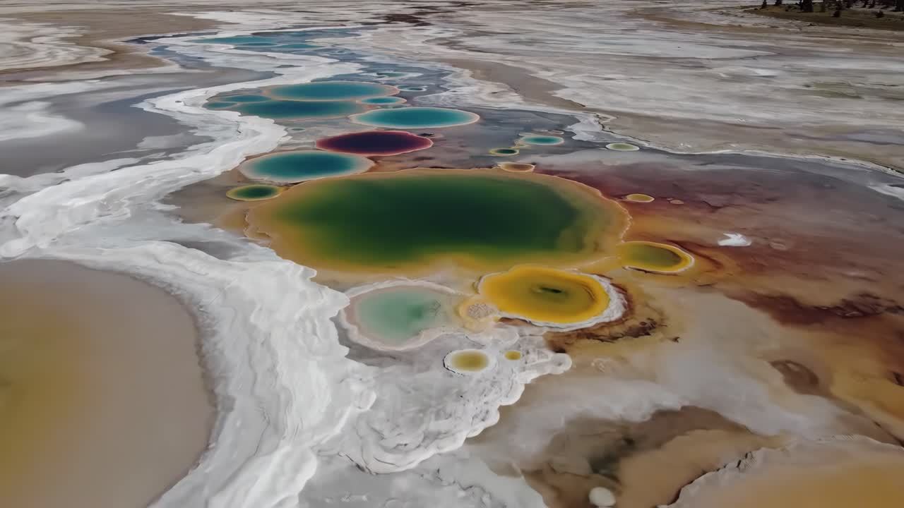 Grand Prismatic Spring Aerial View