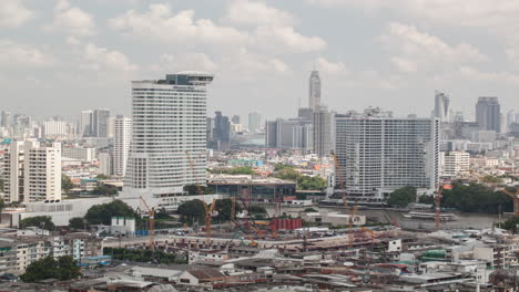 Toma-De-Lapso-De-Tiempo-Del-área-De-Construcción-Bangkok-Tailandia