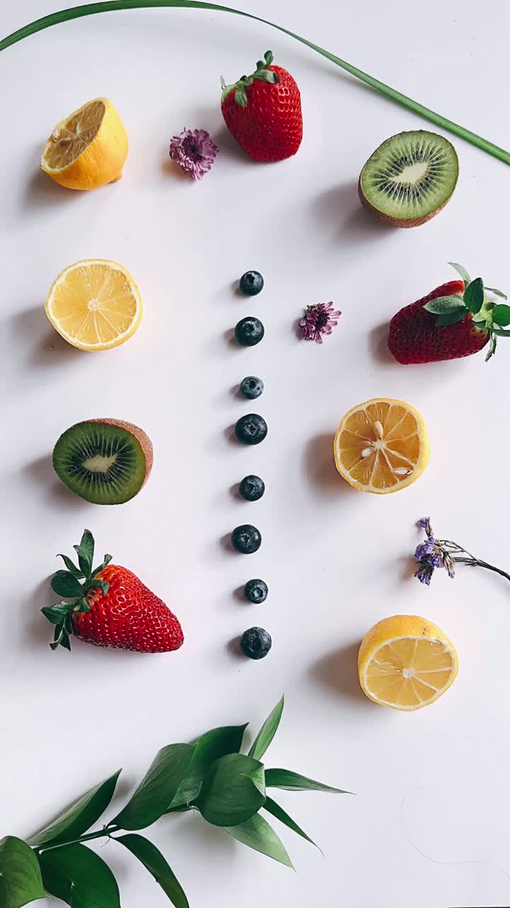 다채로운 과일 배열