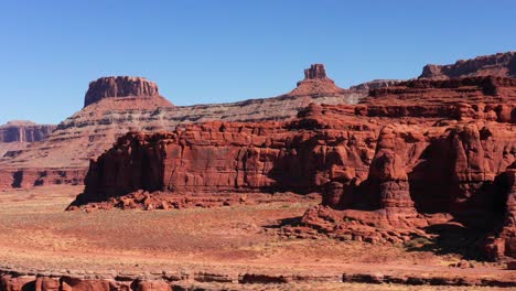 utah mountains sandstone drone shot