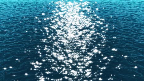 flight over the sparkling waters of the ocean 4k