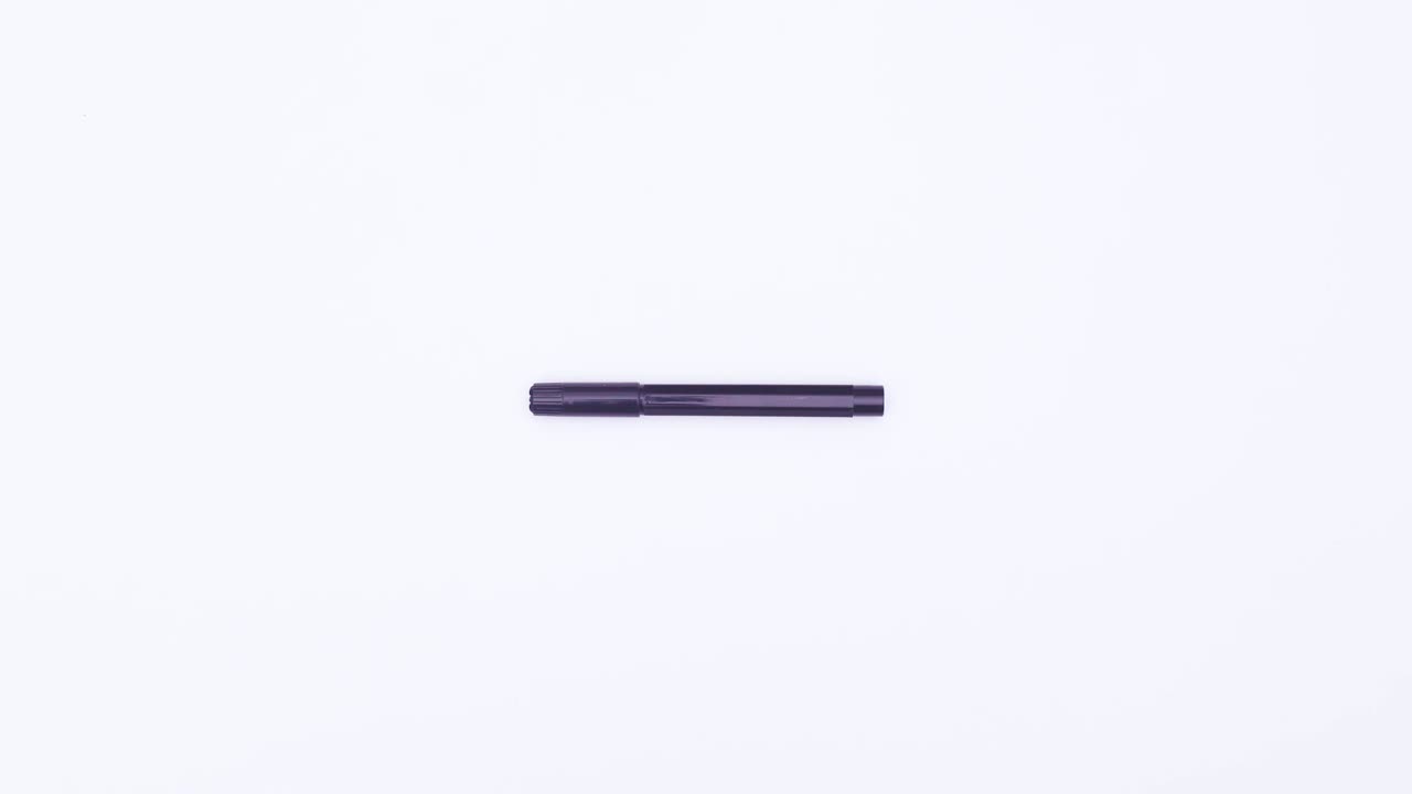 Felt pen in different colors spin and change. Stop motion