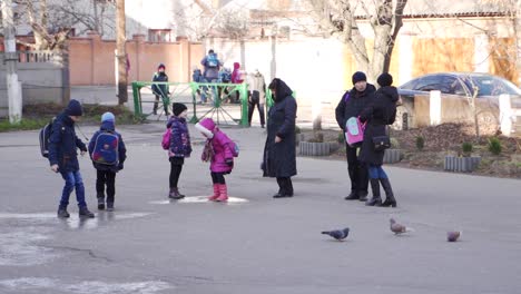 school children and parents