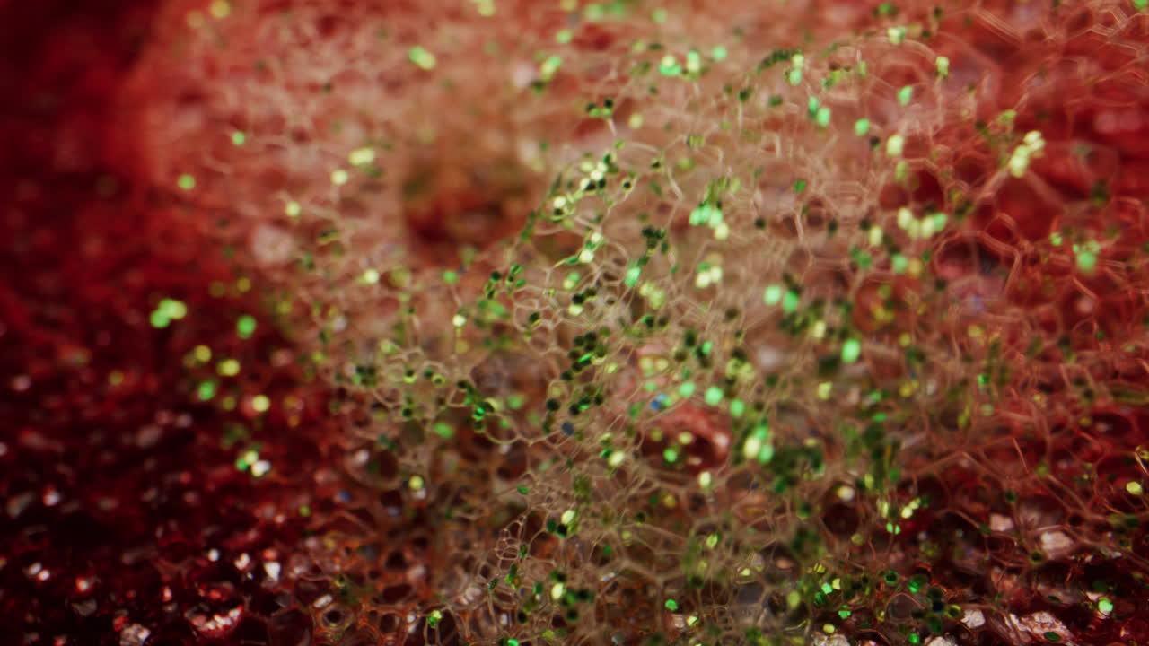 Abstract Soap Bubble Texture with Glitter