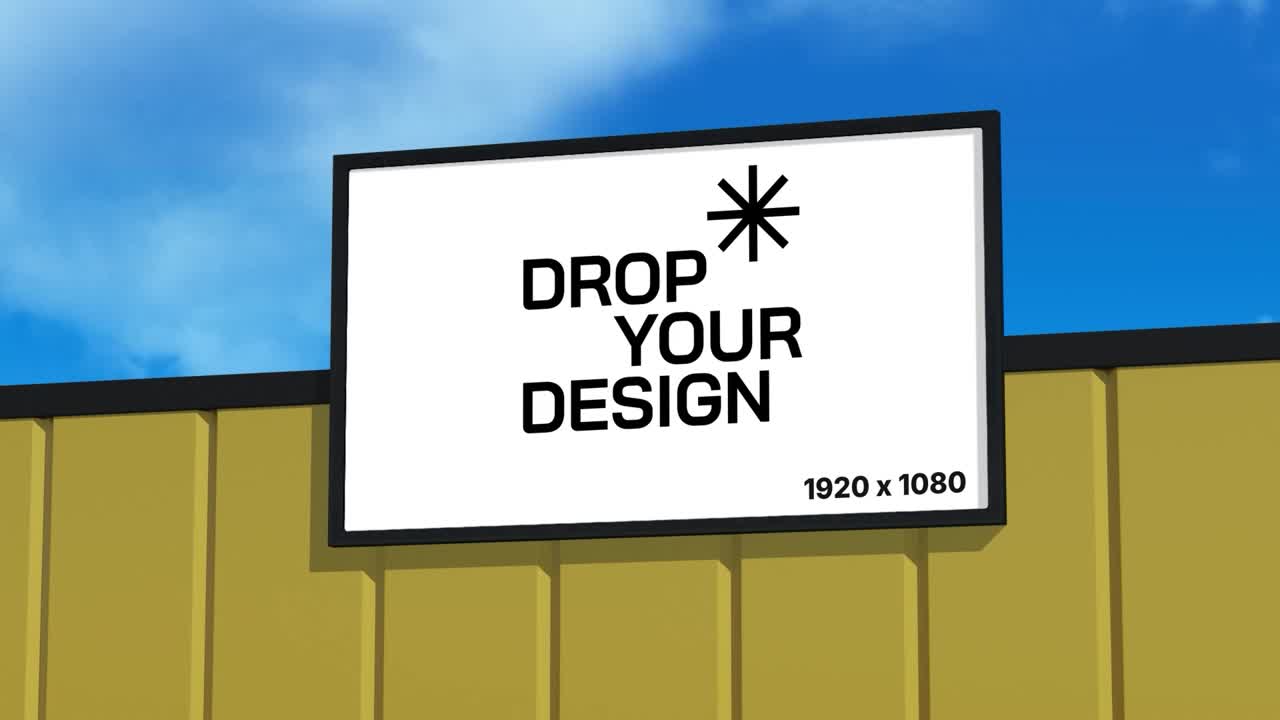 maqueta de pantalla de cartelera